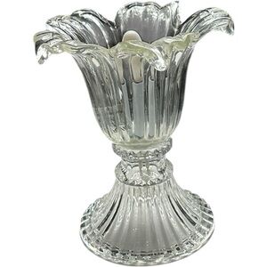 Clear Glass Tulip Lamp